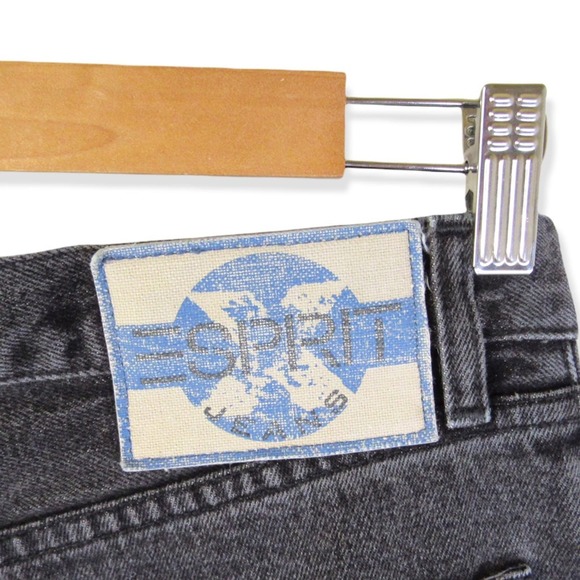 Esprit Vintage Mom Jeans Size 13/14 Size 12 Fit Washed Black High Rise Relaxed - Picture 10 of 10